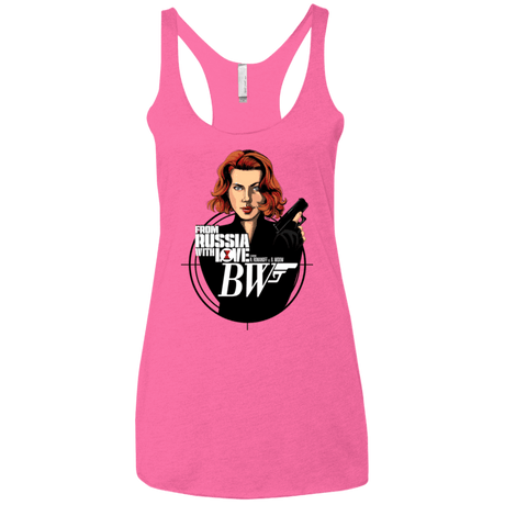 T-Shirts Vintage Pink / X-Small From Russia with Love Women's Triblend Racerback Tank