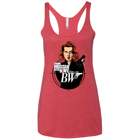 T-Shirts Vintage Red / X-Small From Russia with Love Women's Triblend Racerback Tank