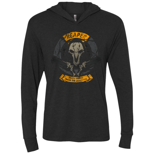 T-Shirts Vintage Black / X-Small From the shadows Triblend Long Sleeve Hoodie Tee