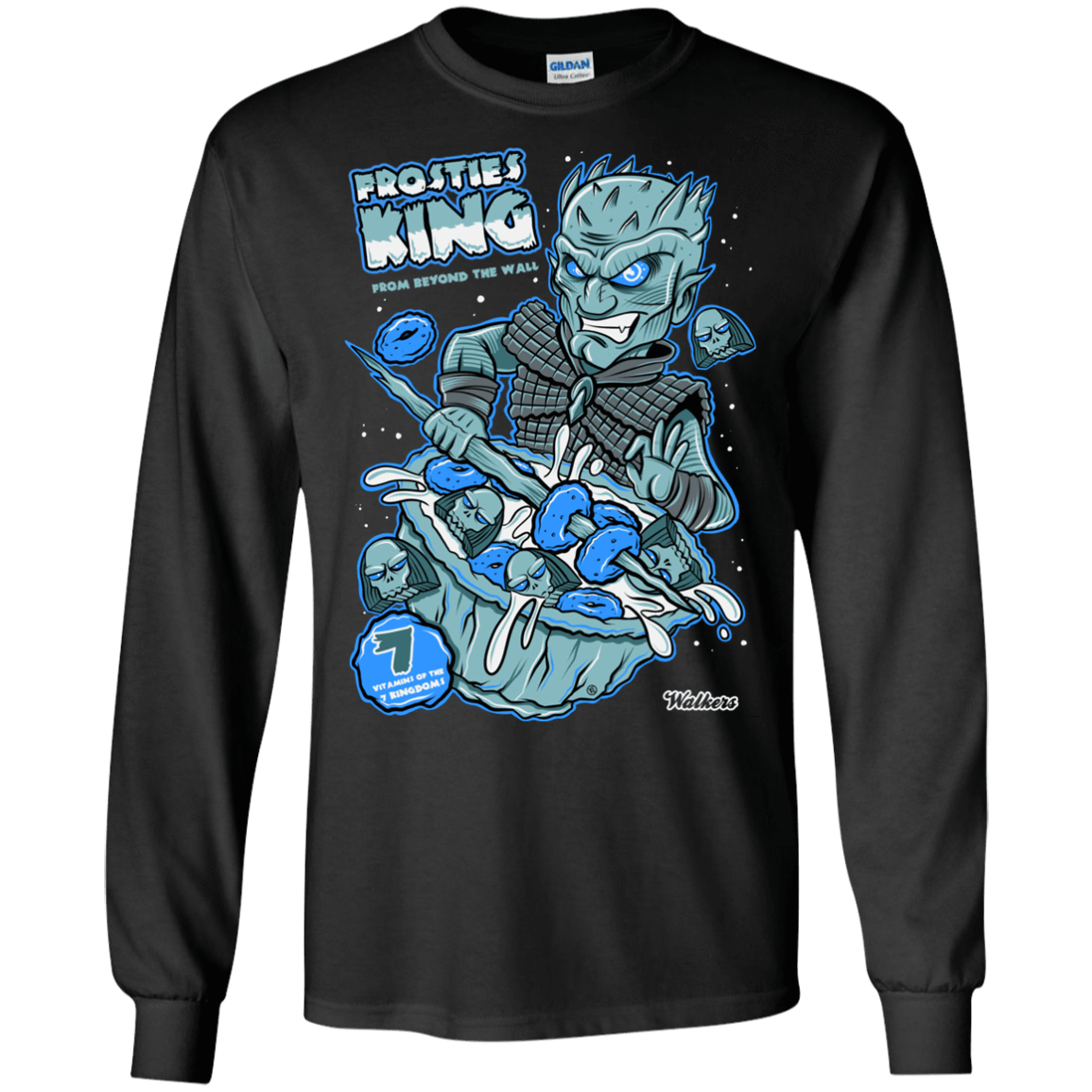 T-Shirts Black / S Frostie's King Men's Long Sleeve T-Shirt