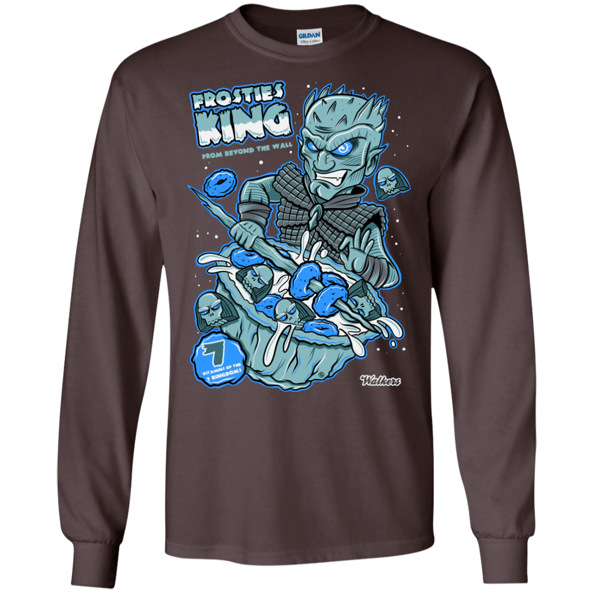 T-Shirts Dark Chocolate / S Frostie's King Men's Long Sleeve T-Shirt