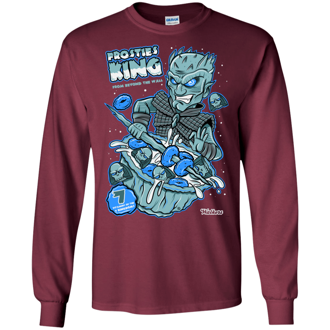 T-Shirts Maroon / S Frostie's King Men's Long Sleeve T-Shirt