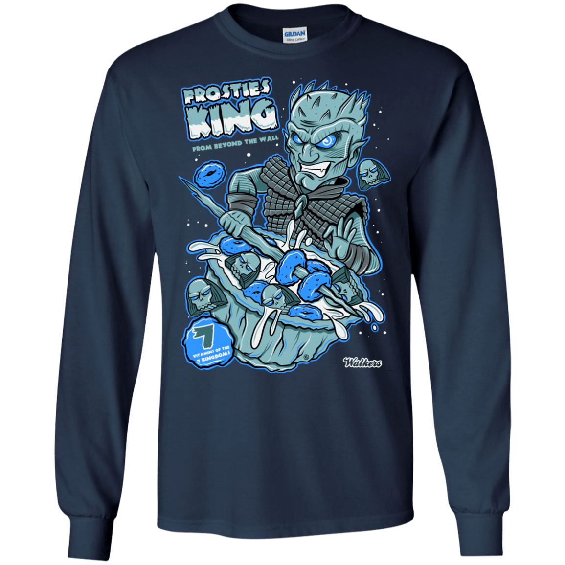 T-Shirts Navy / S Frostie's King Men's Long Sleeve T-Shirt