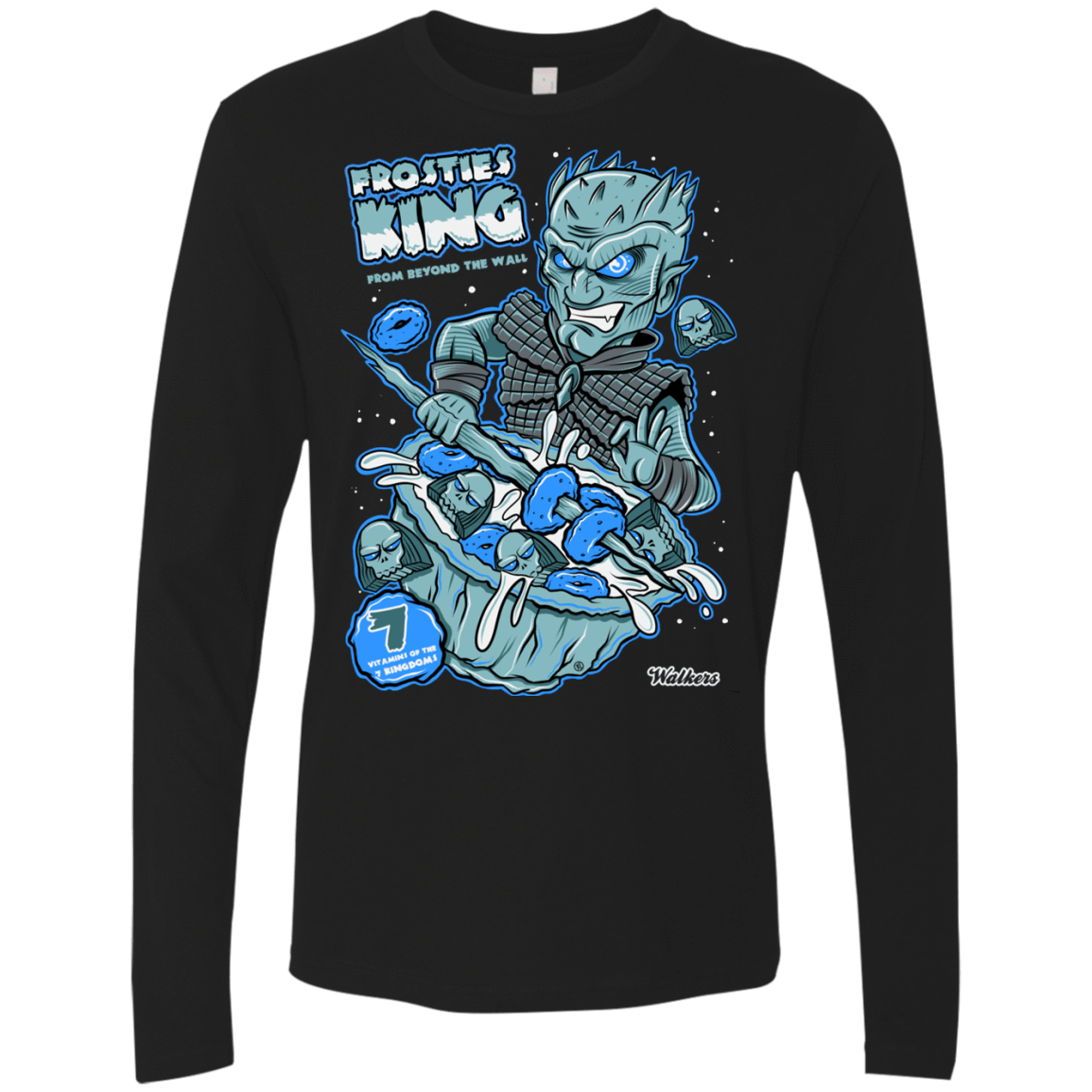 T-Shirts Black / S Frostie's King Men's Premium Long Sleeve