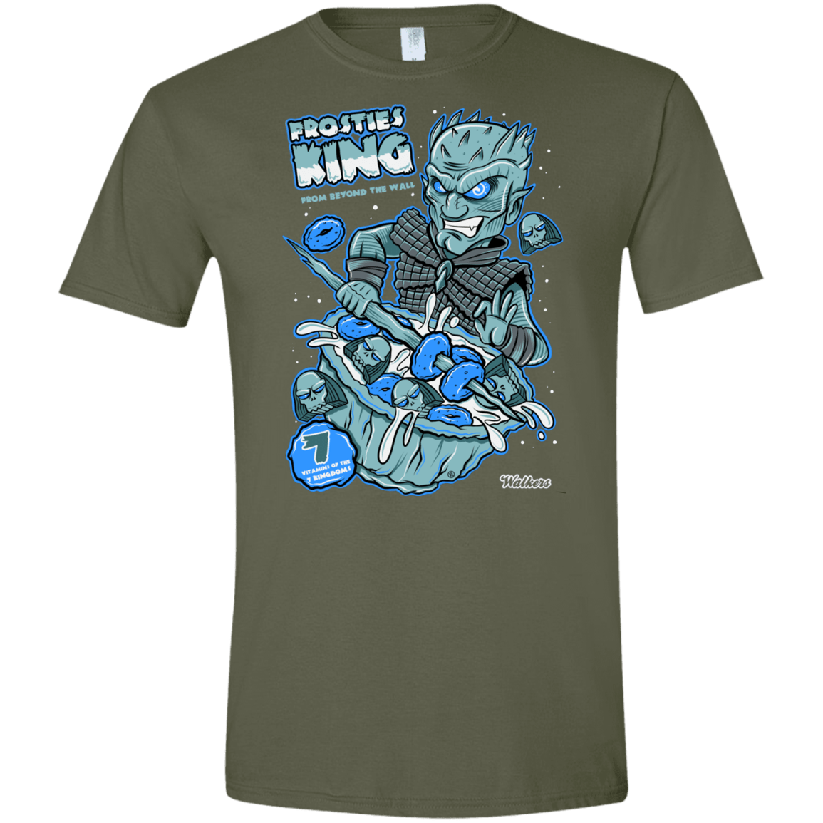 T-Shirts Military Green / S Frostie's King Men's Semi-Fitted Softstyle