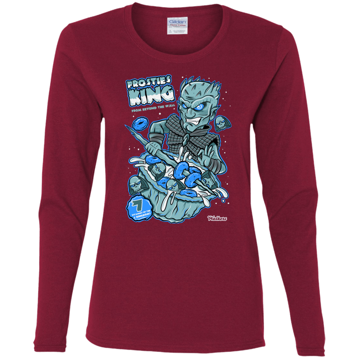 T-Shirts Cardinal / S Frostie's King Women's Long Sleeve T-Shirt