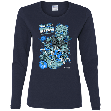 T-Shirts Navy / S Frostie's King Women's Long Sleeve T-Shirt