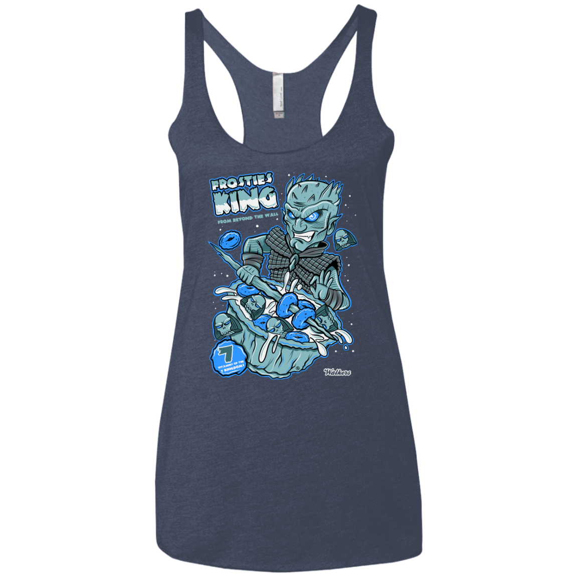 T-Shirts Vintage Navy / X-Small Frostie's King Women's Triblend Racerback Tank