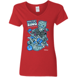 T-Shirts Red / S Frostie's King Women's V-Neck T-Shirt