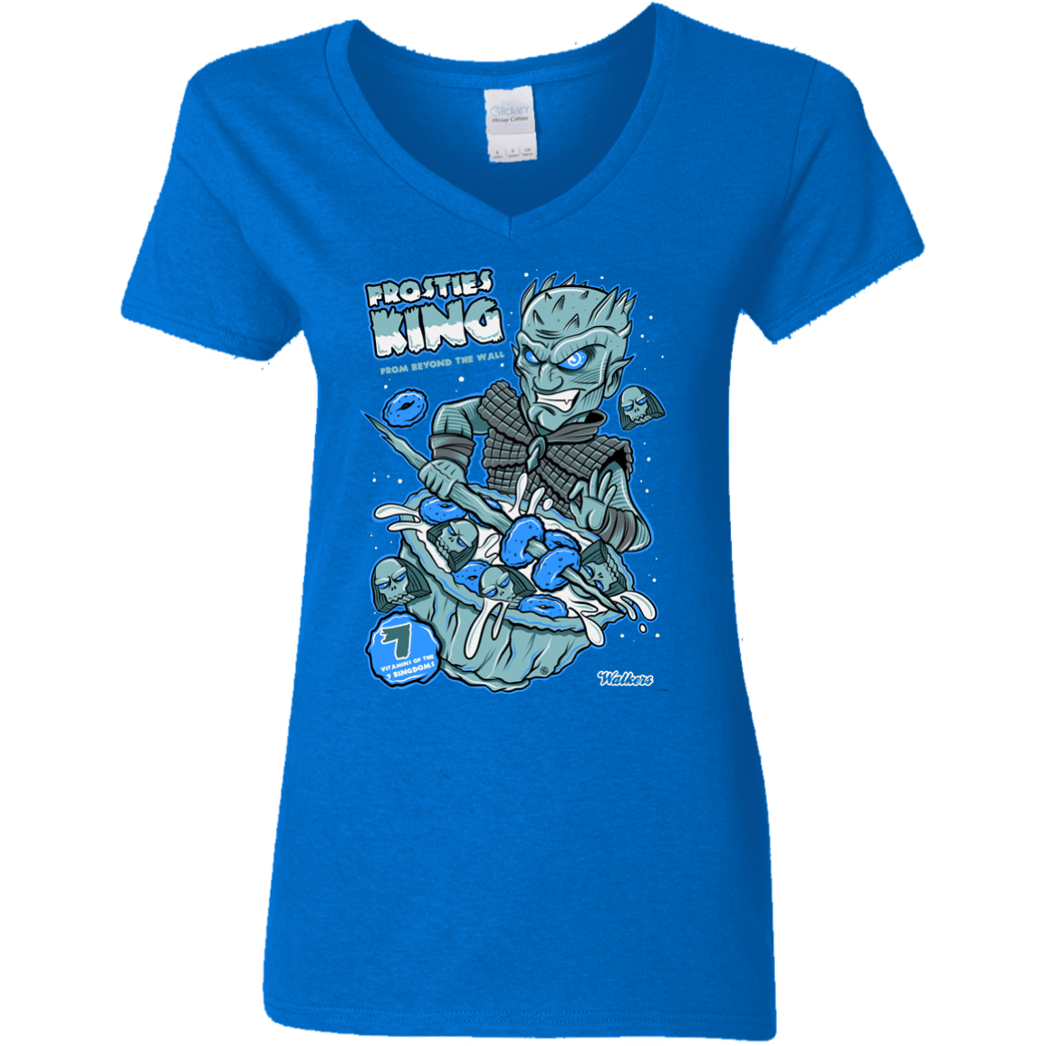 T-Shirts Royal / S Frostie's King Women's V-Neck T-Shirt
