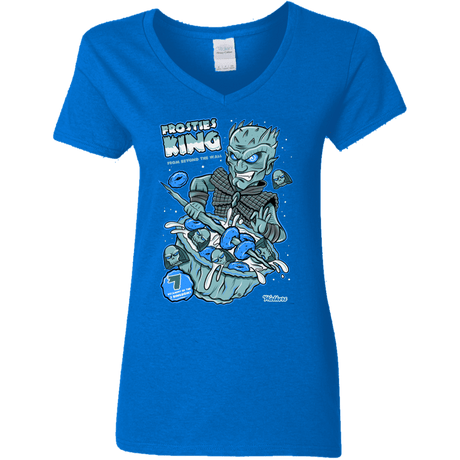 T-Shirts Royal / S Frostie's King Women's V-Neck T-Shirt
