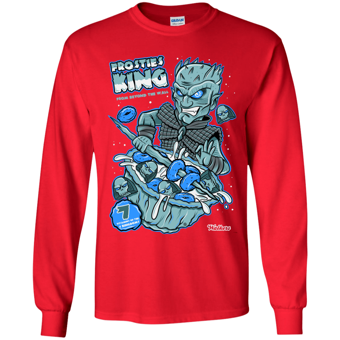 T-Shirts Red / YS Frostie's King Youth Long Sleeve T-Shirt