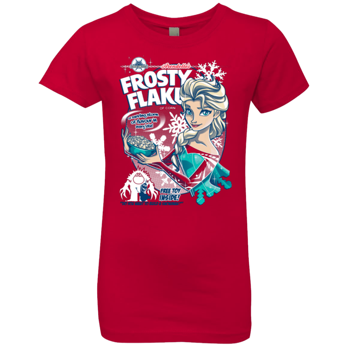 T-Shirts Red / YXS Frosty Flakes Girls Premium T-Shirt