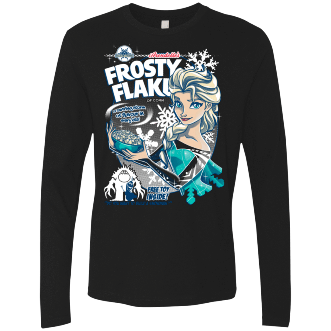T-Shirts Black / Small Frosty Flakes Men's Premium Long Sleeve