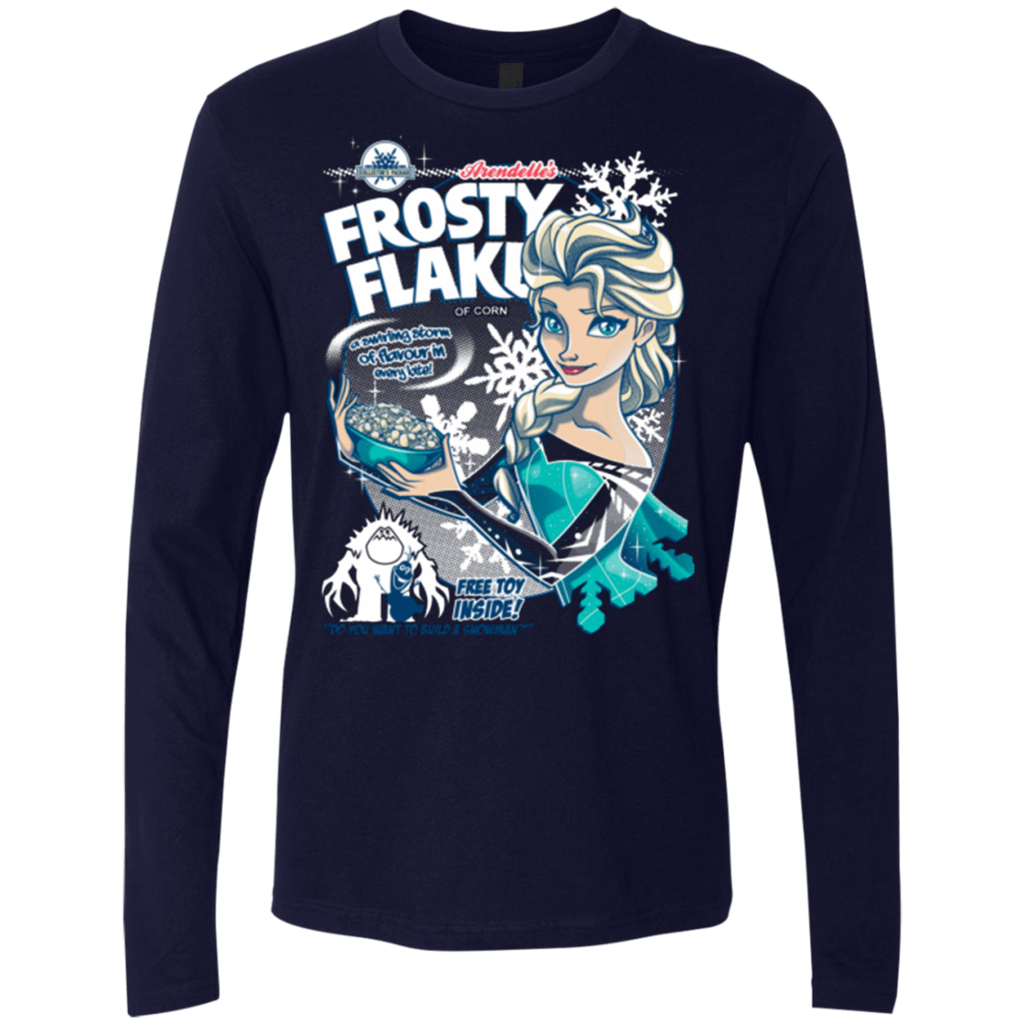 T-Shirts Midnight Navy / Small Frosty Flakes Men's Premium Long Sleeve