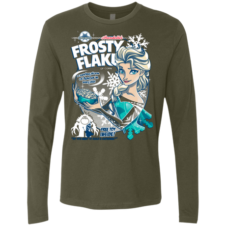 T-Shirts Military Green / Small Frosty Flakes Men's Premium Long Sleeve