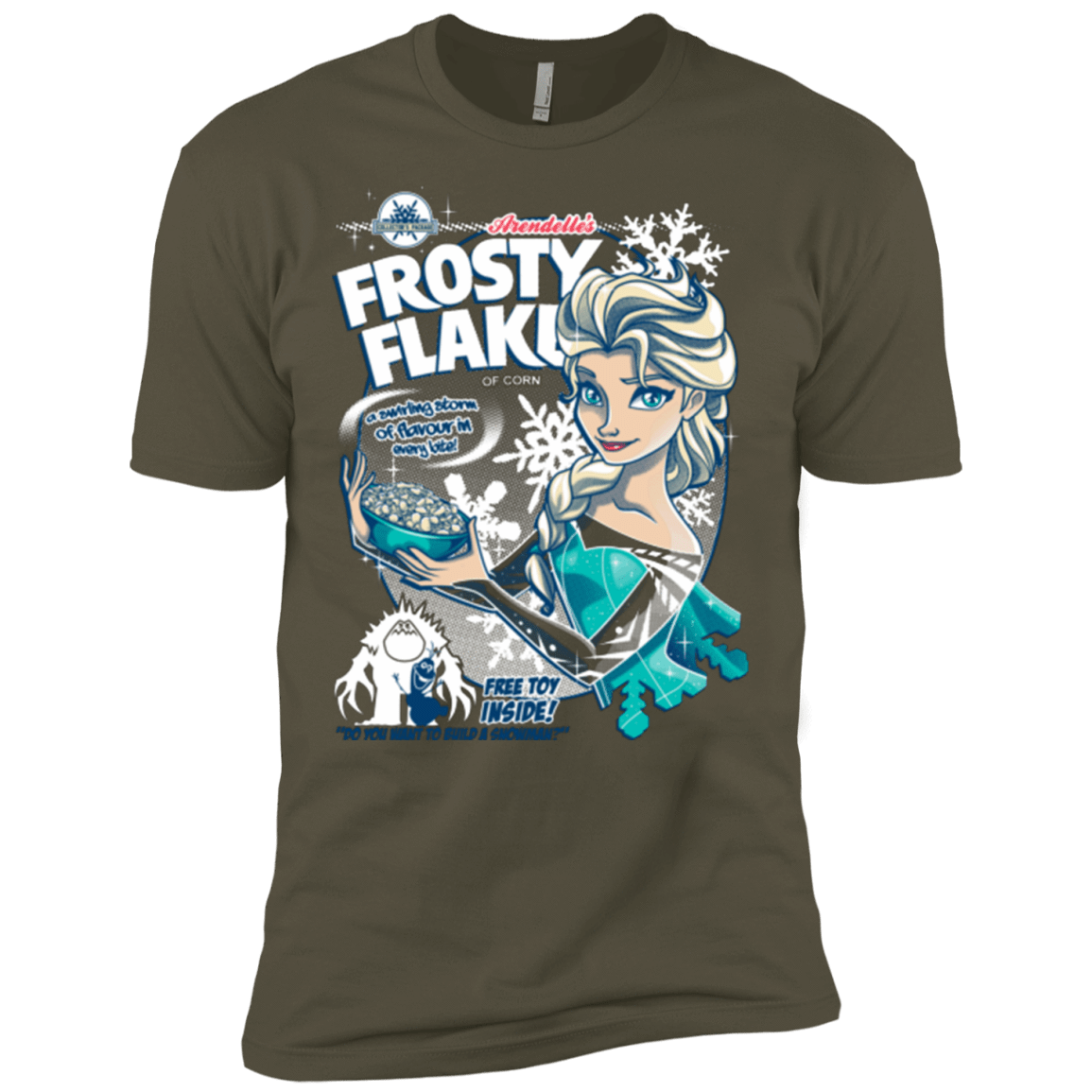 T-Shirts Military Green / X-Small Frosty Flakes Men's Premium T-Shirt