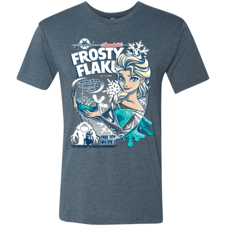 T-Shirts Indigo / Small Frosty Flakes Men's Triblend T-Shirt
