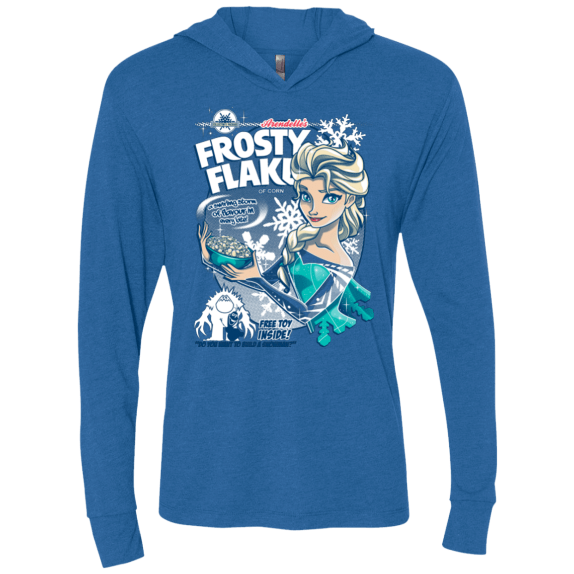 T-Shirts Vintage Royal / X-Small Frosty Flakes Triblend Long Sleeve Hoodie Tee
