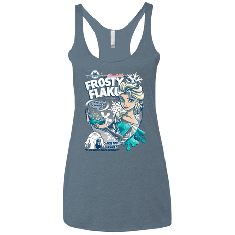 T-Shirts Indigo / X-Small Frosty Flakes Women's Triblend Racerback Tank