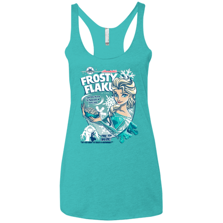 T-Shirts Tahiti Blue / X-Small Frosty Flakes Women's Triblend Racerback Tank