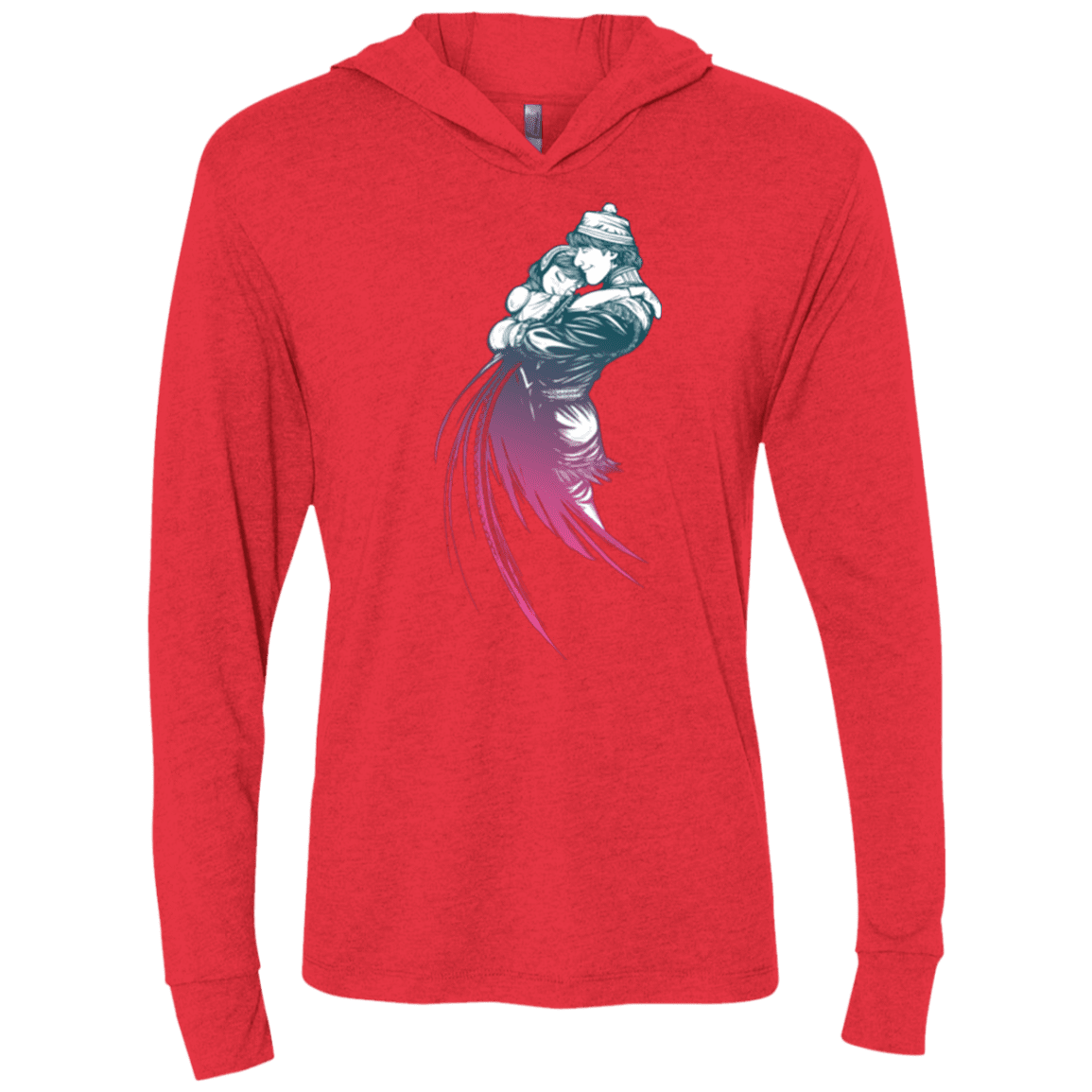 T-Shirts Vintage Red / X-Small Frozen Fantasy 2 Triblend Long Sleeve Hoodie Tee