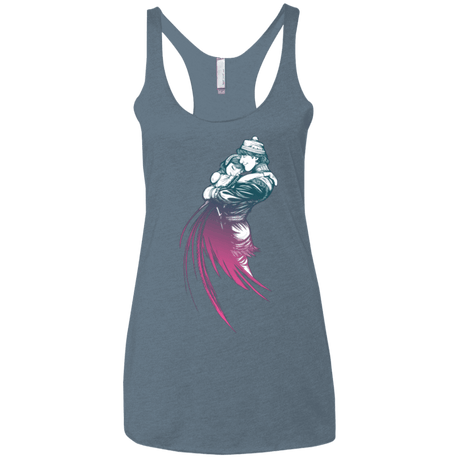 T-Shirts Indigo / X-Small Frozen Fantasy 2 Women's Triblend Racerback Tank