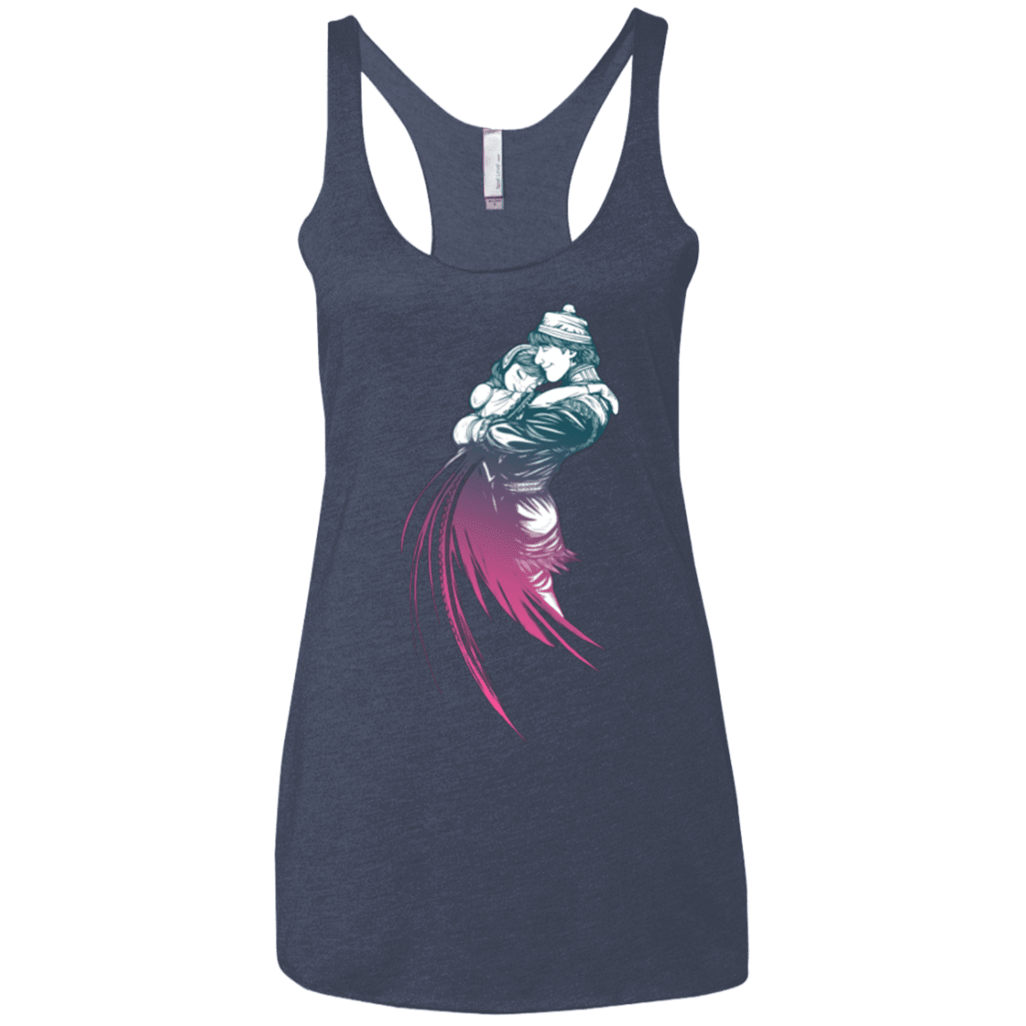 T-Shirts Vintage Navy / X-Small Frozen Fantasy 2 Women's Triblend Racerback Tank