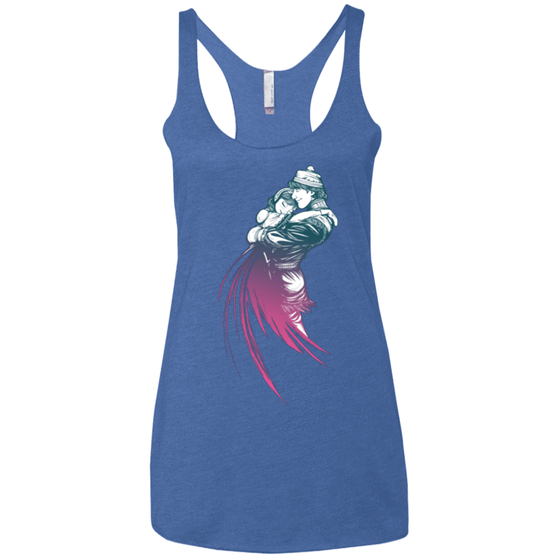 T-Shirts Vintage Royal / X-Small Frozen Fantasy 2 Women's Triblend Racerback Tank