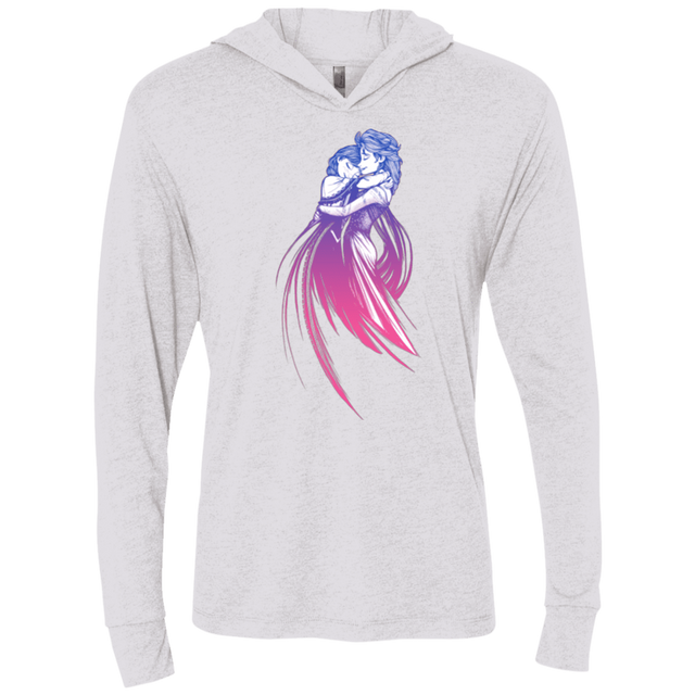 T-Shirts Heather White / X-Small Frozen Fantasy 3 Triblend Long Sleeve Hoodie Tee