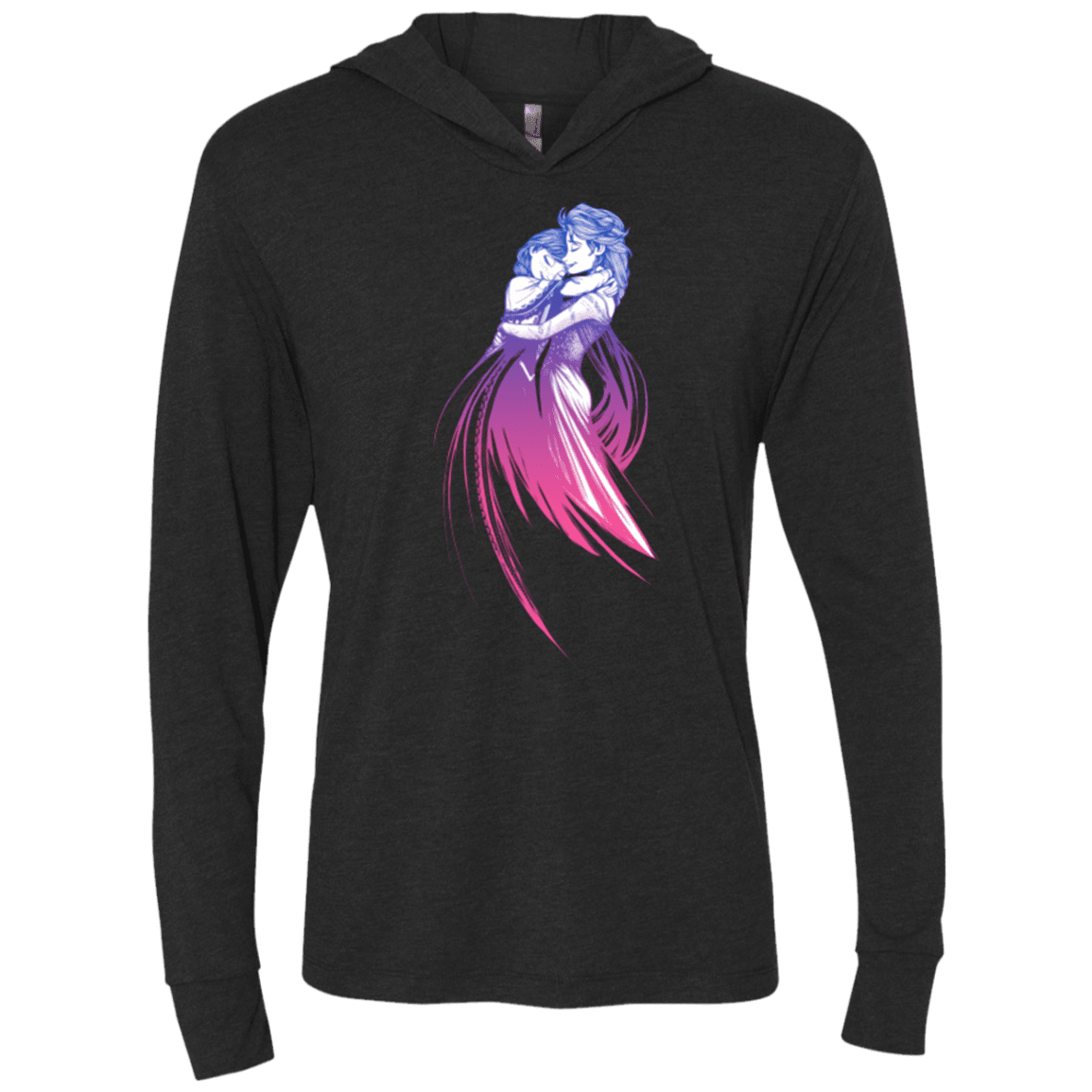 T-Shirts Vintage Black / X-Small Frozen Fantasy 3 Triblend Long Sleeve Hoodie Tee