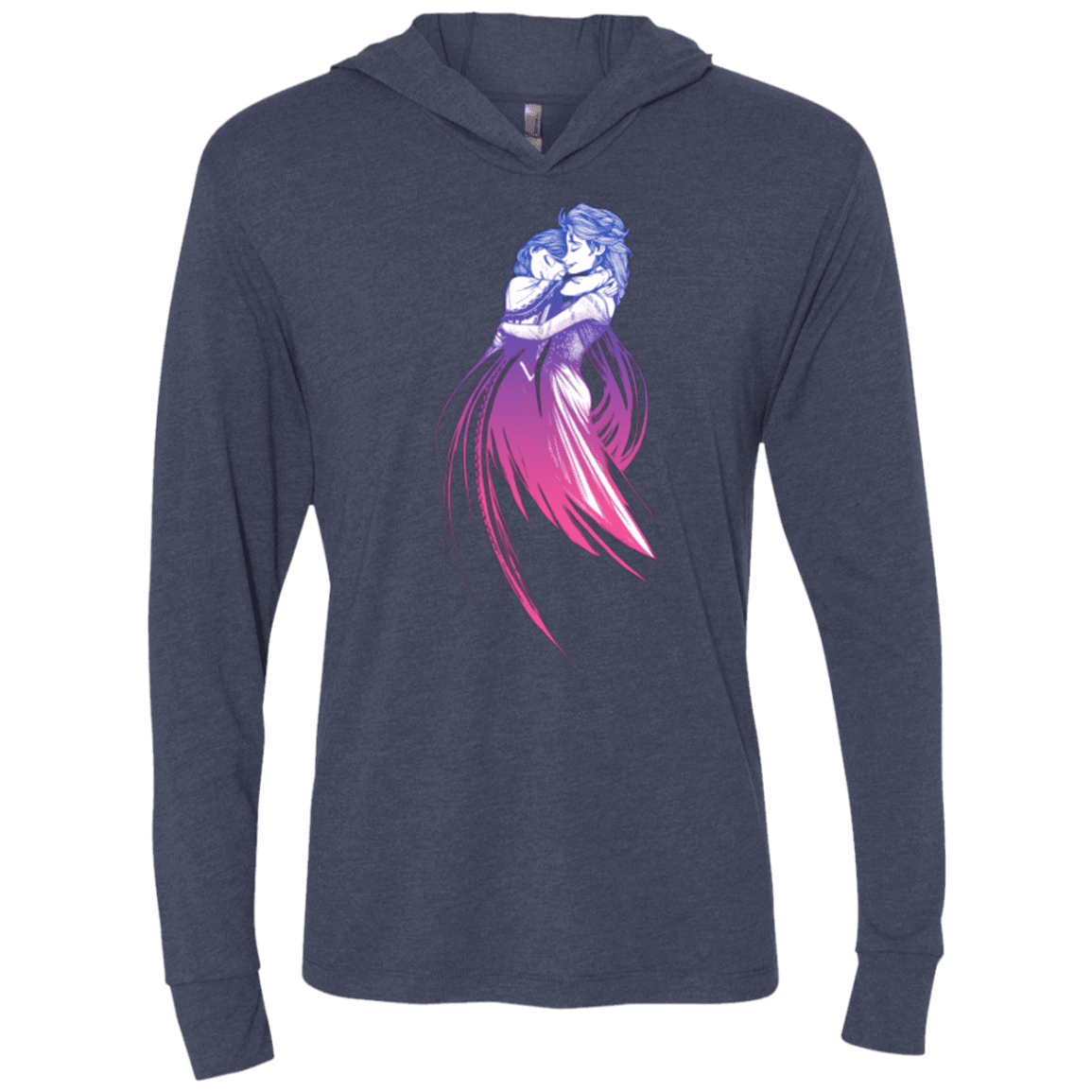T-Shirts Vintage Navy / X-Small Frozen Fantasy 3 Triblend Long Sleeve Hoodie Tee