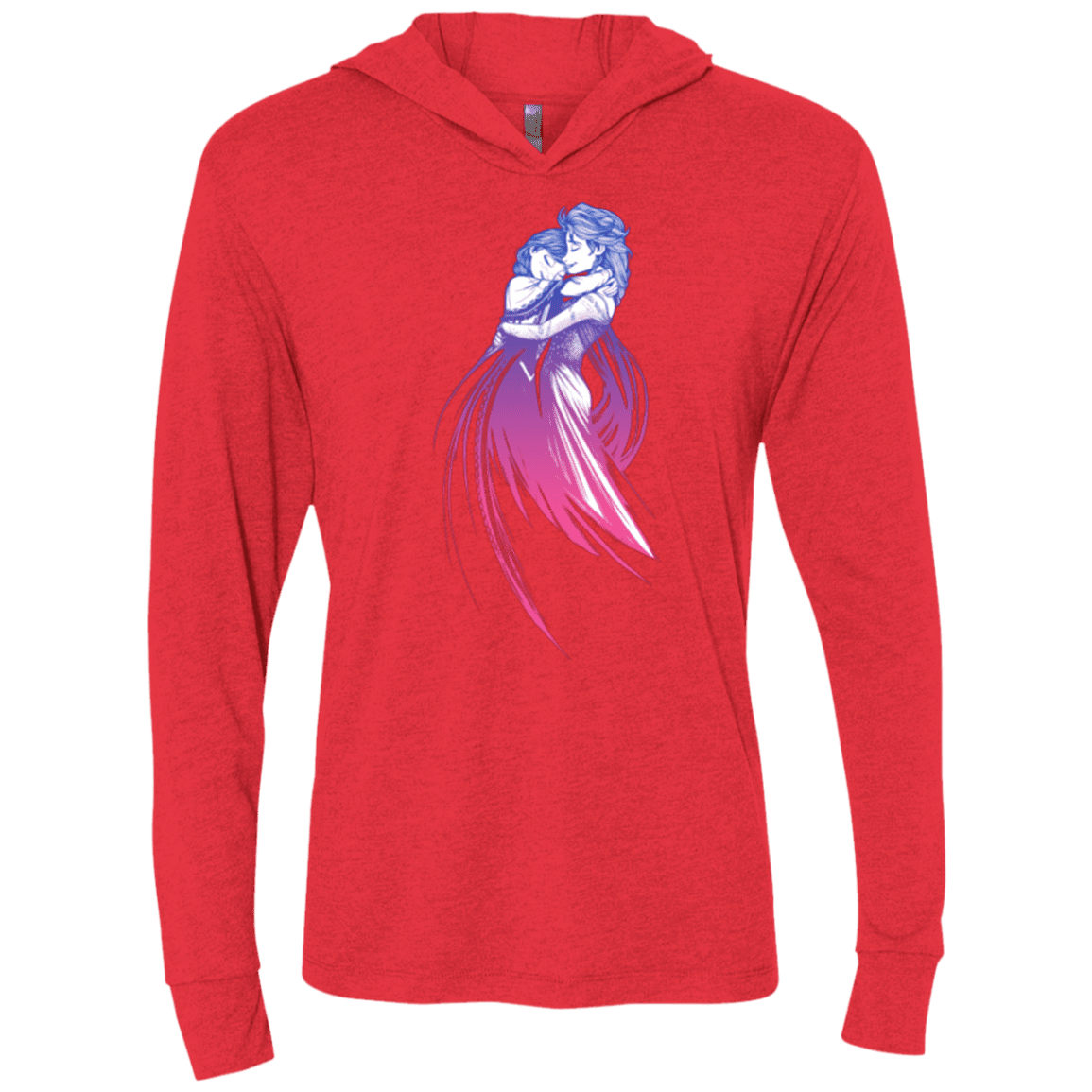 T-Shirts Vintage Red / X-Small Frozen Fantasy 3 Triblend Long Sleeve Hoodie Tee