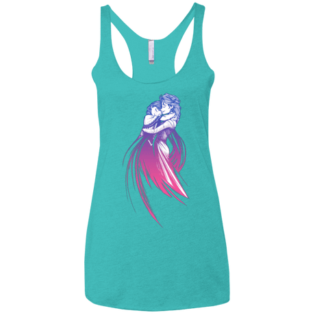 T-Shirts Tahiti Blue / X-Small Frozen Fantasy 3 Women's Triblend Racerback Tank