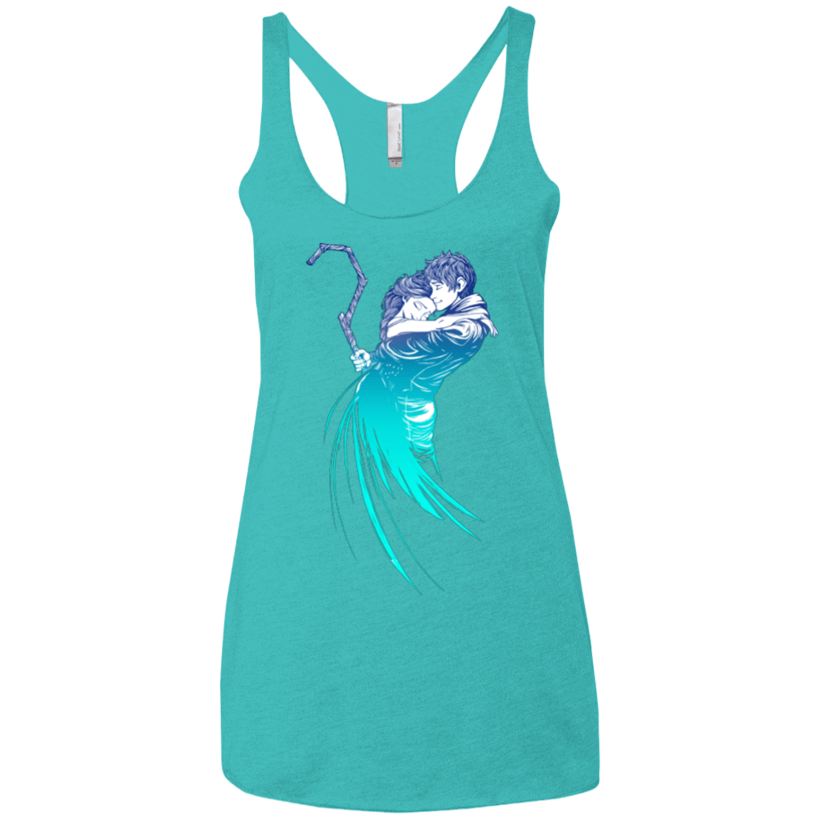 T-Shirts Tahiti Blue / X-Small Frozen Fantasy Women's Triblend Racerback Tank
