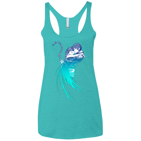 T-Shirts Tahiti Blue / X-Small Frozen Fantasy Women's Triblend Racerback Tank