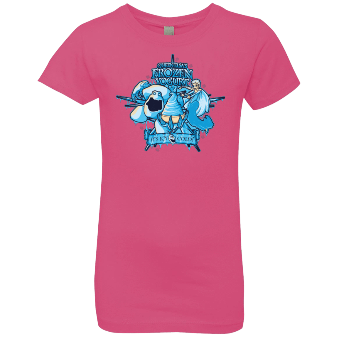 T-Shirts Hot Pink / YXS FROZEN YOGURT Girls Premium T-Shirt