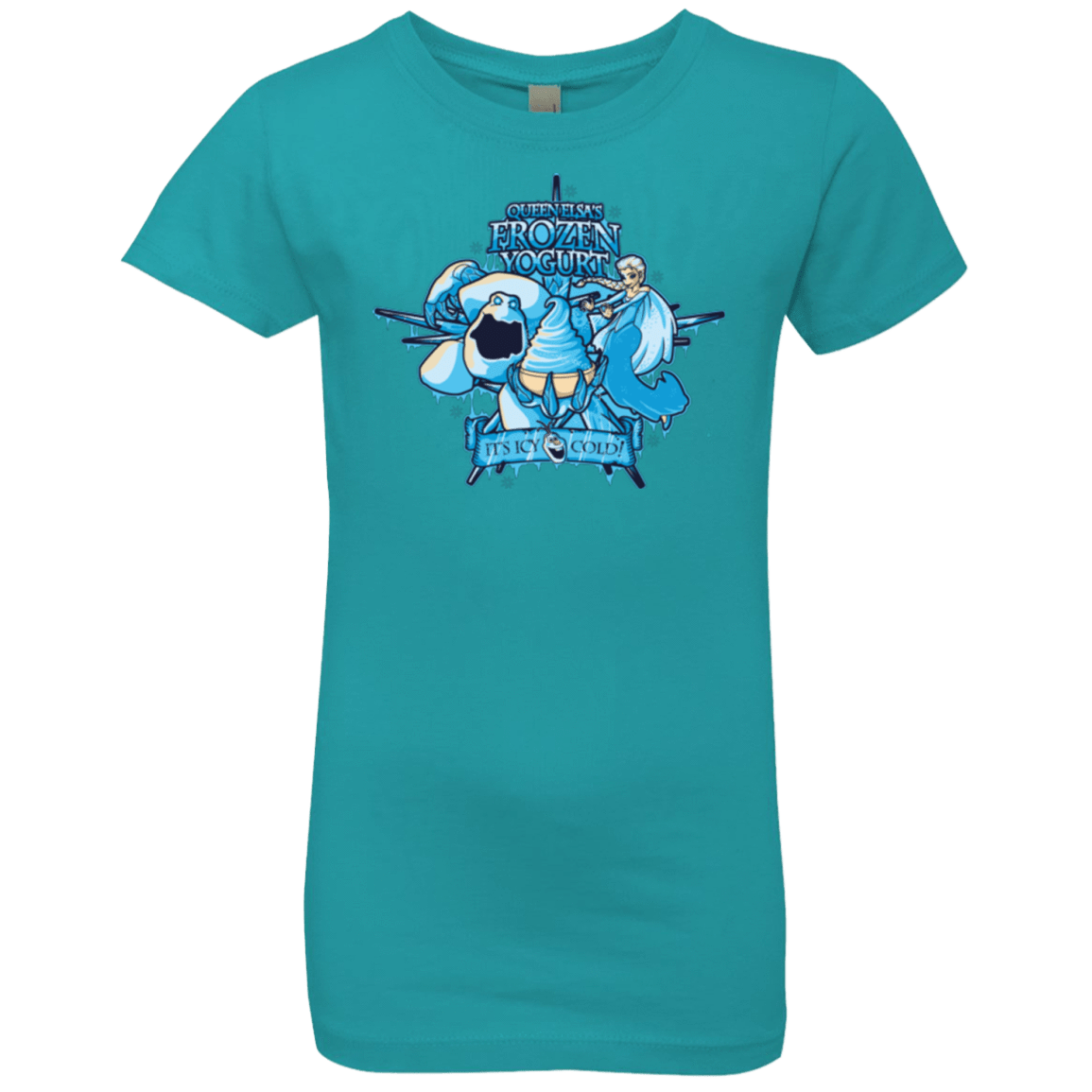 T-Shirts Tahiti Blue / YXS FROZEN YOGURT Girls Premium T-Shirt