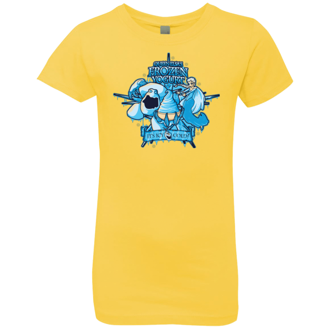 T-Shirts Vibrant Yellow / YXS FROZEN YOGURT Girls Premium T-Shirt