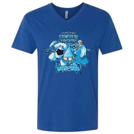 T-Shirts Royal / X-Small FROZEN YOGURT Men's Premium V-Neck