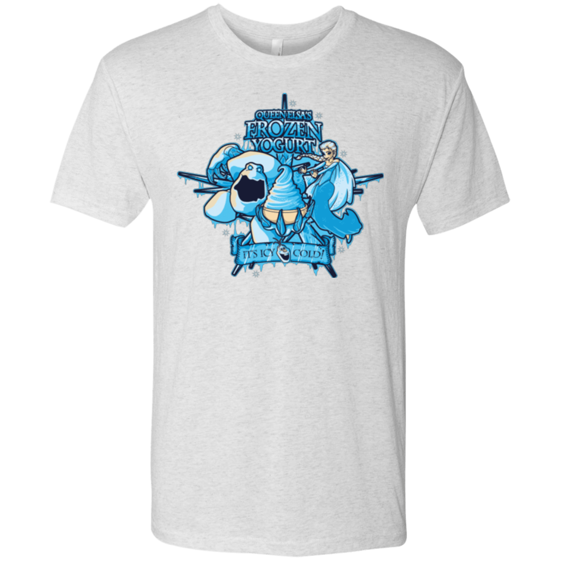 T-Shirts Heather White / Small FROZEN YOGURT Men's Triblend T-Shirt
