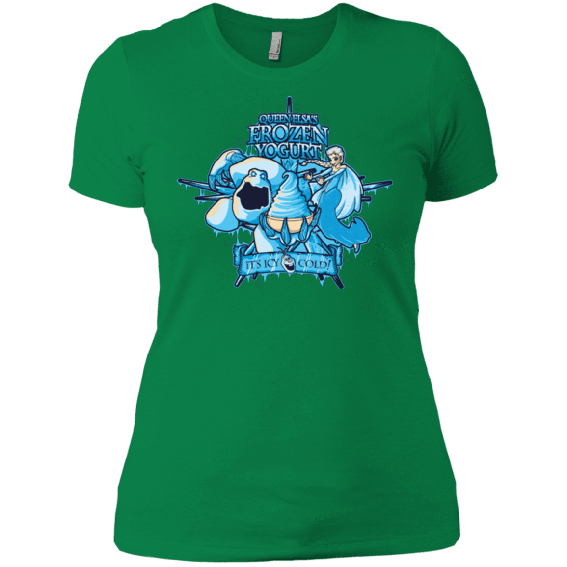 T-Shirts Kelly Green / X-Small FROZEN YOGURT Women's Premium T-Shirt