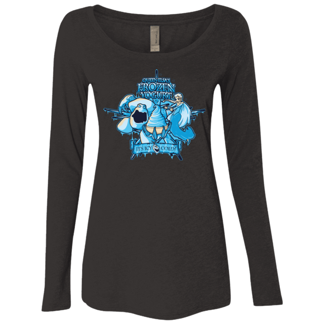 T-Shirts Vintage Black / Small FROZEN YOGURT Women's Triblend Long Sleeve Shirt