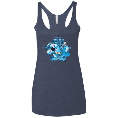 T-Shirts Vintage Navy / X-Small FROZEN YOGURT Women's Triblend Racerback Tank