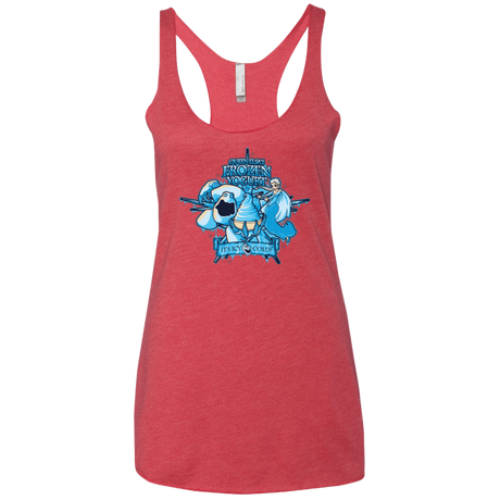 T-Shirts Vintage Red / X-Small FROZEN YOGURT Women's Triblend Racerback Tank