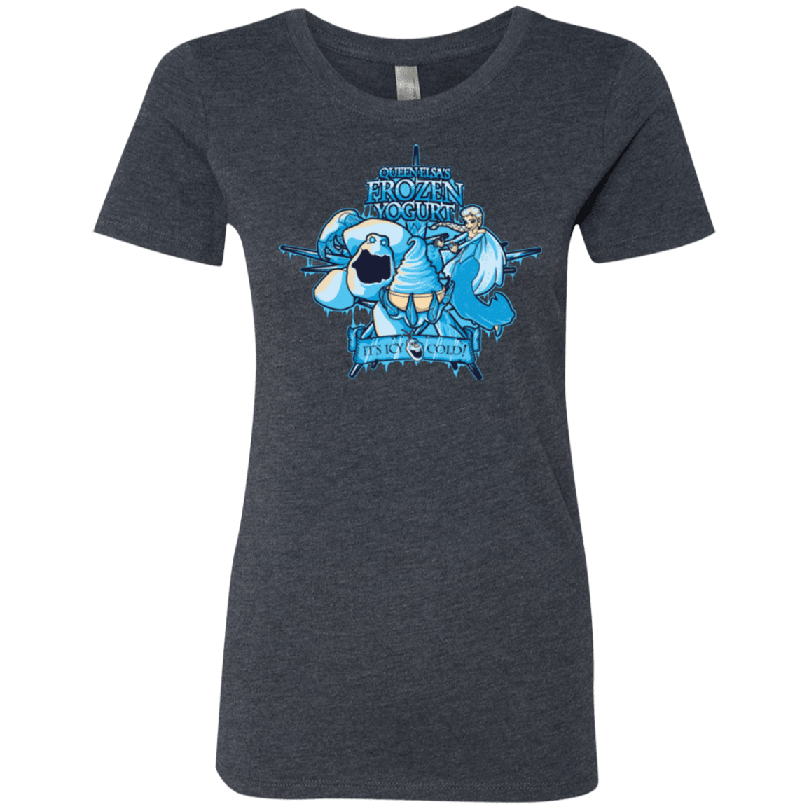 T-Shirts Vintage Navy / Small FROZEN YOGURT Women's Triblend T-Shirt