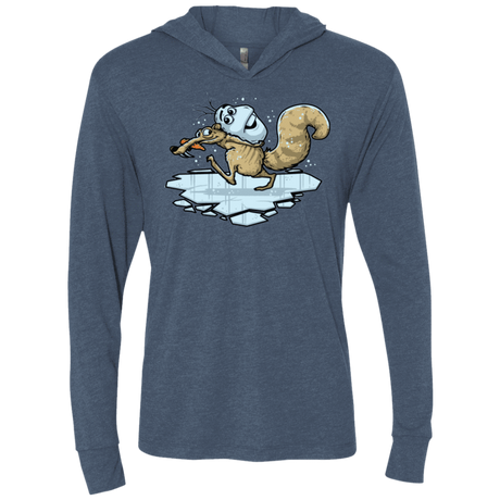 T-Shirts Indigo / X-Small FROZENAGE Triblend Long Sleeve Hoodie Tee