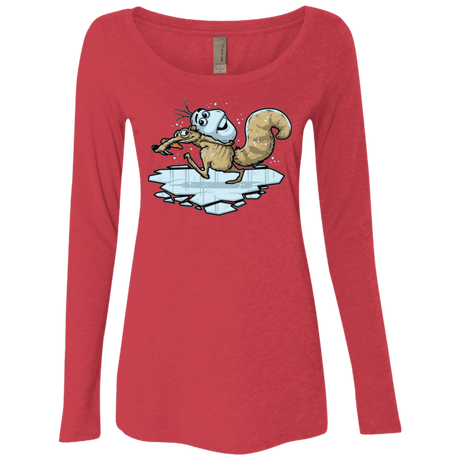 T-Shirts Vintage Red / Small FROZENAGE Women's Triblend Long Sleeve Shirt