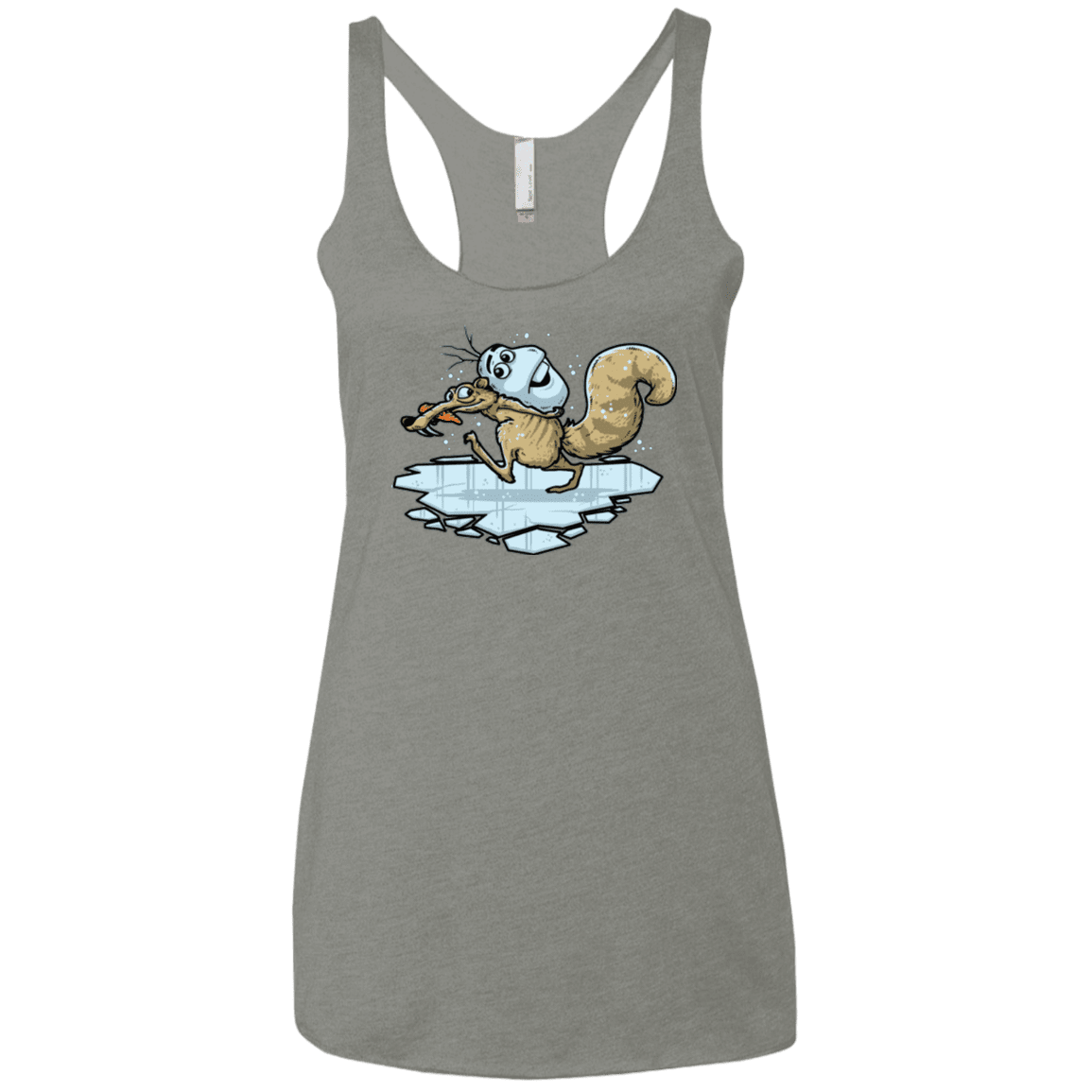 T-Shirts Venetian Grey / X-Small FROZENAGE Women's Triblend Racerback Tank