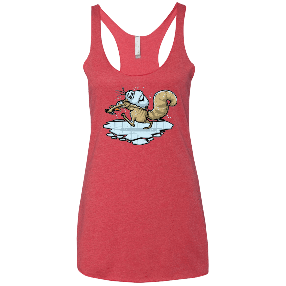 T-Shirts Vintage Red / X-Small FROZENAGE Women's Triblend Racerback Tank